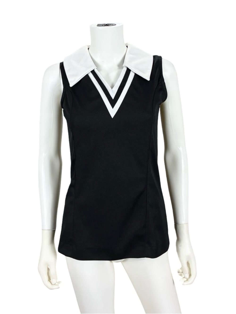 K-Mart Vintage 60s 70s Sleeveless Poly-Knit Tank Top